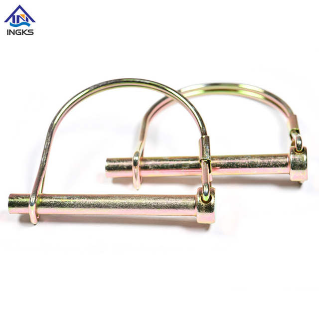 Сталь D Тип Круглый Стопорный Штифт Цинк Желтый